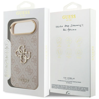 Guess 4G Big 4G Classic Logo dėklas iPhone Air (Rožinė / Auksinė)