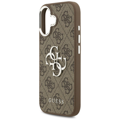 Guess 4G Big 4G Classic Logo dėklas iPhone 17 (Ruda / Sidabrinė)