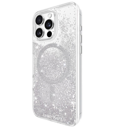 Case-Mate Waterfall MagSafe – Dėklas skirtas iPhone 16 Pro Max (Sidabrinis)