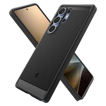 Spigen Rugged Armor Mag MagSafe – Dėklas, skirtas „Samsung Galaxy S25 Ultra“ (matinis juodas)