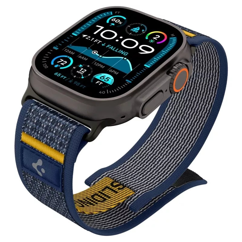 Spigen Athlex Air - Dirželis, skirtas Apple Watch 44/45/46/49 mm (Aktyvi tamsiai mėlyna)