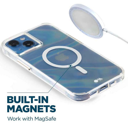 Case-Mate Soap Bubble MagSafe – dėklas iPhone 14 Plus (perlamutrinis)