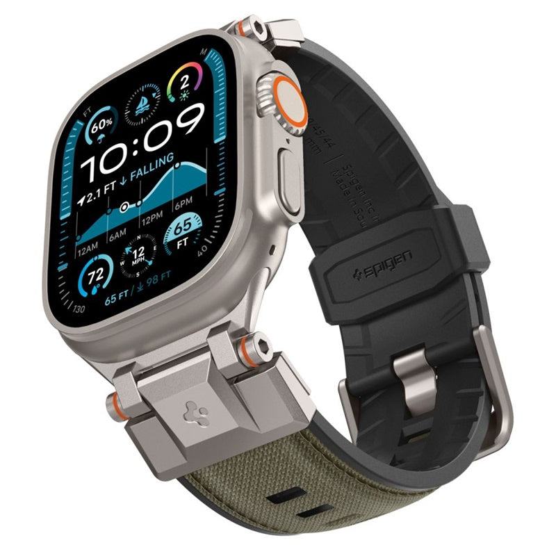 Spigen DuraPro Armor – Apyrankė, skirta Apple Watch 44/45/46/49 mm (karinė žalia)