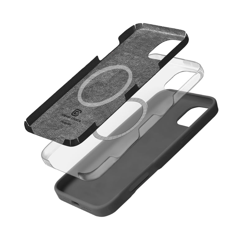 Crong Color Cover Magnetic – „iPhone 16 Pro Max“ dėklas su „MagSafe“ (titano)