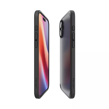 Spigen Ultra Hybrid – dėklas, skirtas iPhone 16 (Šaltai juoda)