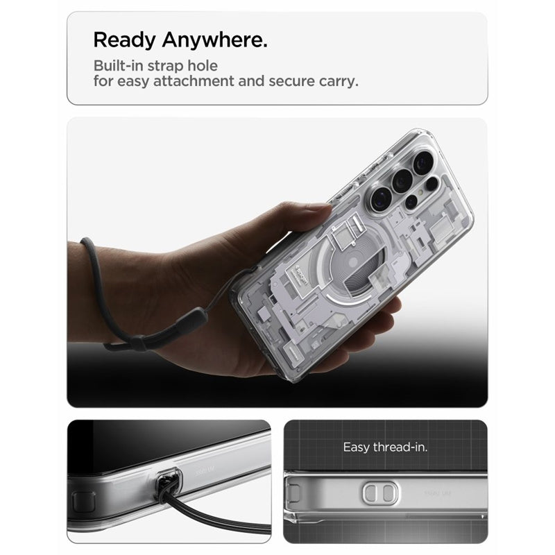 Spigen Ultra Hybrid Mag MagSafe - Dėklas Samsung Galaxy S26 Ultra (Zero One White)