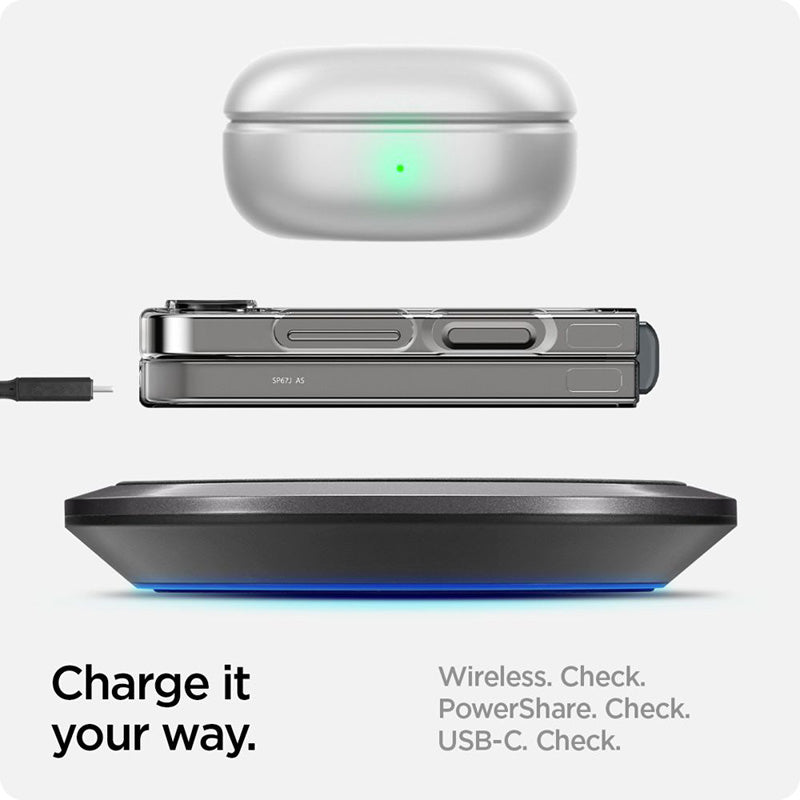 Spigen Airskin - Dėklas, skirtas Samsung Galaxy Z Flip 6 / 7 FE (skaidrus)