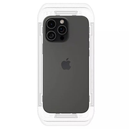 Spigen GLAS.TR EZ FIT Privacy – Grūdintas stiklas su privatumo filtru, skirtas iPhone 16 Pro