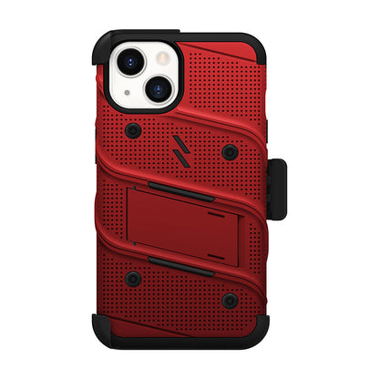 ZIZO BOLT serija - dėklas, skirtas „iPhone 14“ (raudona)