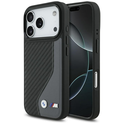 BMW M Carbono Logotipas MagSafe dėklas iPhone 17 Pro (antracito)