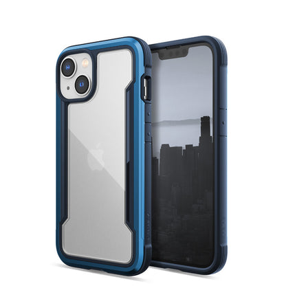 X-Doria Raptic Shield – Aliuminio dėklas, skirtas iPhone 14 (atlaiko kritimą iš 3 m aukščio) (jūros mėlyna)