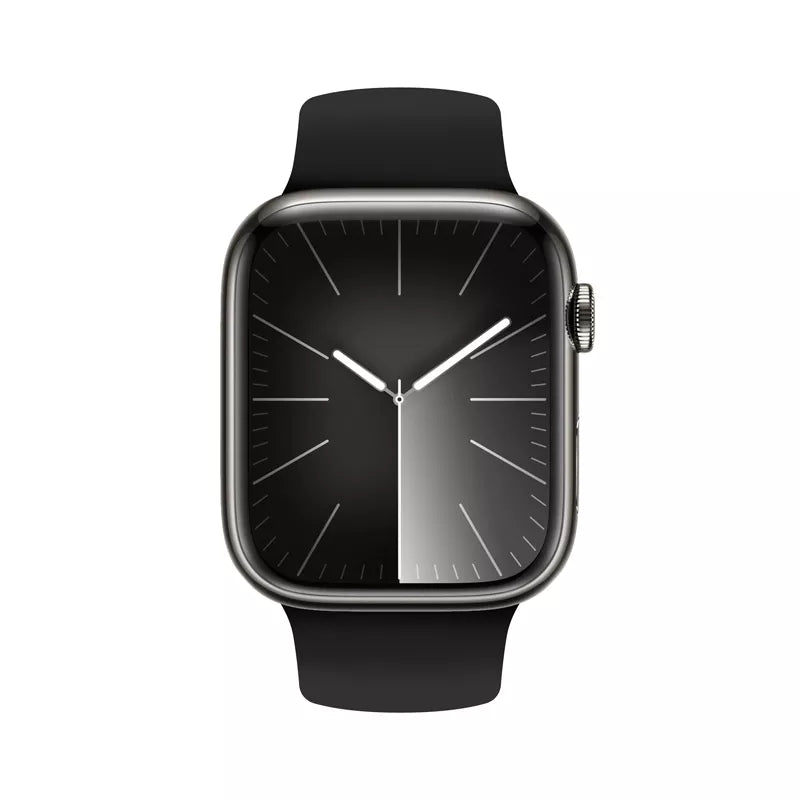 Crong Liquid – dirželis skirtas Apple Watch 44/45/46/49 mm (juoda)