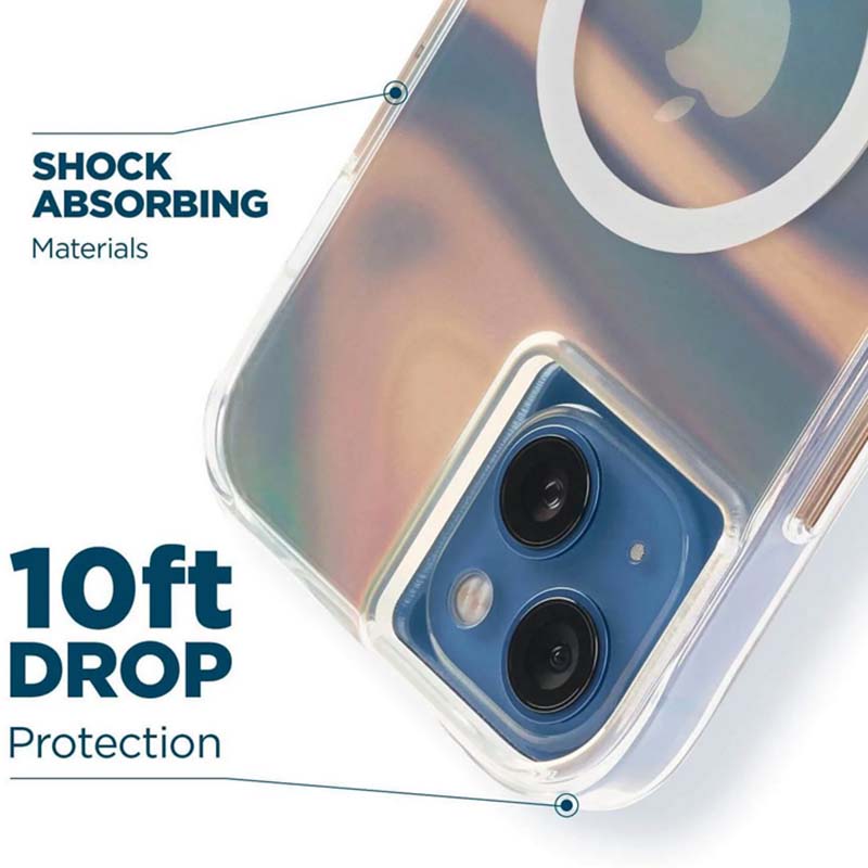 Case-Mate Soap Bubble MagSafe – dėklas iPhone 14 Plus (perlamutrinis)