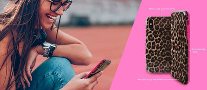 PURO Glam Leopard Cover – dėklas iPhone Xs / X (Leo 2)
