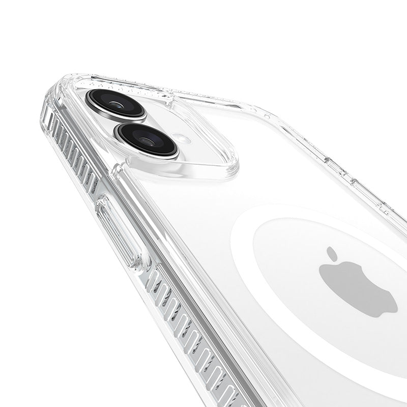 Case-Mate Tough D3O MagSafe – dėklas, skirtas „iPhone 16 Plus“ (skaidrus)