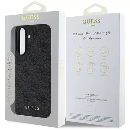Guess 4G Charms kolekcija – dėklas, skirtas „Samsung Galaxy A56 5G“ (juodas)