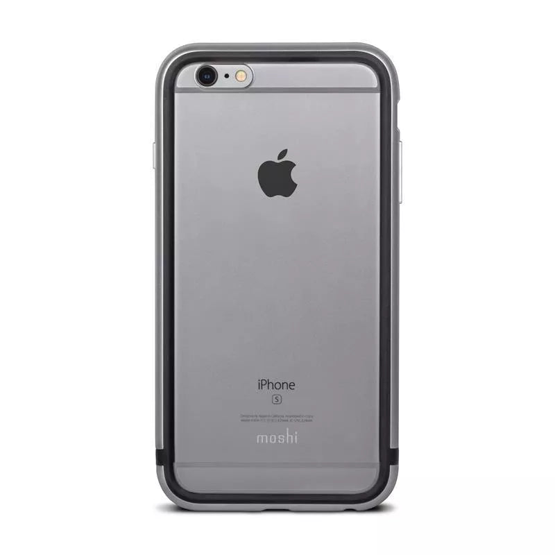 Moshi iGlaze Luxe - Metalinis Bamperio Dėklas, skirtas iPhone 6s Plus / iPhone 6 Plus (titano pilka)