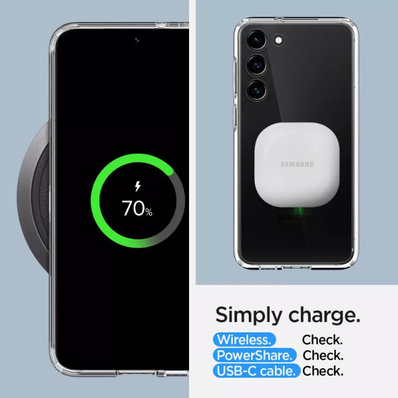 Spigen Ultra Hybrid – dėklas, skirtas „Samsung Galaxy S23“ (skaidrus)