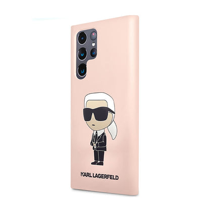 Karl Lagerfeld Silicone NFT Ikonik – dėklas Samsung Galaxy S23 Ultra (rožinis)