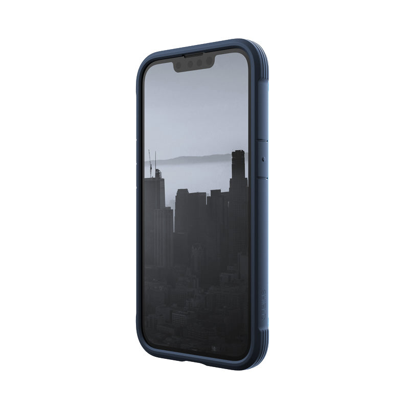X-Doria Raptic Shield – Aliuminio dėklas, skirtas iPhone 14 (atlaiko kritimą iš 3 m aukščio) (jūros mėlyna)