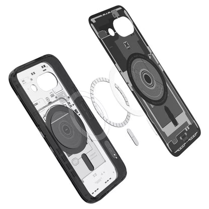 Spigen Ultra Hybrid Mag MagSafe – dėklas Google Pixel 9a (Zero One Black)