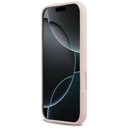 Karl Lagerfeld Silikoninis Karl & Choupette žiedas MagSafe - Dėklas iPhone 17 (rožinis)
