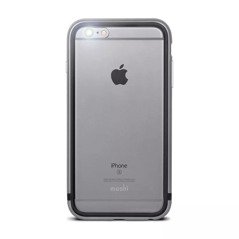Moshi iGlaze Luxe - Metalinis Bamperio Dėklas, skirtas iPhone 6s Plus / iPhone 6 Plus (titano pilka)