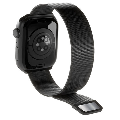 Puro Milanezės magnetinė nerūdijančio plieno apyrankė, skirta Apple Watch 38/40/41/42 mm (Juoda)