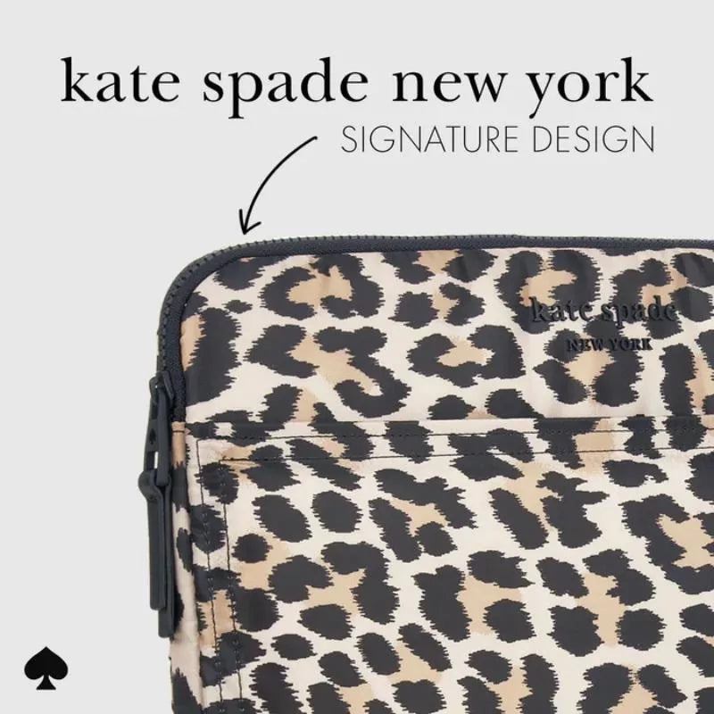 Kate Spade New York Kamšytas dėklas - MacBook Pro 16" / 16" nešiojamojo kompiuterio dėklas (Classic Leopard)