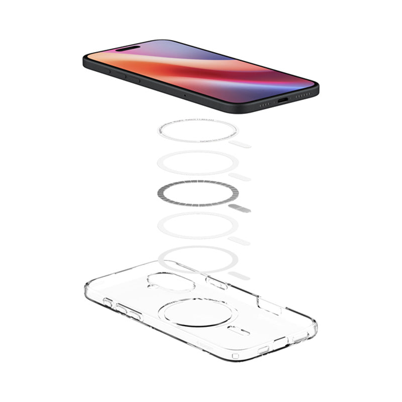 Spigen Liquid Crystal Mag MagSafe – dėklas, skirtas iPhone 16 Plus (skaidrus)