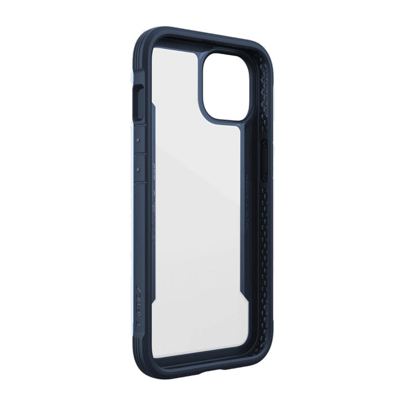 X-Doria Raptic Shield – Aliuminio dėklas, skirtas iPhone 14 (atlaiko kritimą iš 3 m aukščio) (jūros mėlyna)