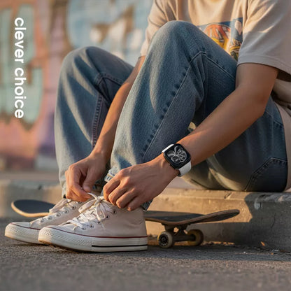 Crong Liquid – Dirželis Apple Watch 44/45/46/49 mm (baltas)