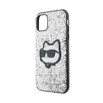 Karl Lagerfeld NFT Glitter Choupette Patch – dėklas, skirtas iPhone 11 (sidabrinis)