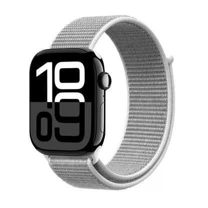 Crong Nylon - sportinis dirželis, skirtas „Apple Watch“ 44/45/46/49 mm (sidabro pilkas)