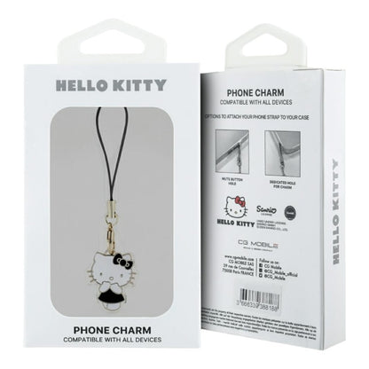 Hello Kitty telefono dirželio pakabukas Miela Kitty – telefono pakabukas (juodas)