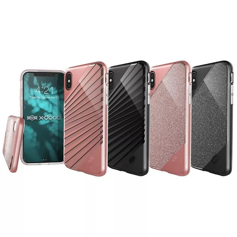 X-Doria Revel Lux – dėklas, skirtas iPhone X („Black Rays“)