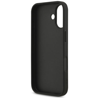 Guess Fixed Glitter Big 4G - Dėklas iPhone 17 (juodas)