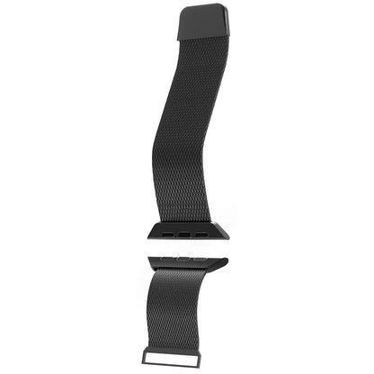 Puro Milanezės magnetinė nerūdijančio plieno apyrankė, skirta Apple Watch 38/40/41/42 mm (Juoda)