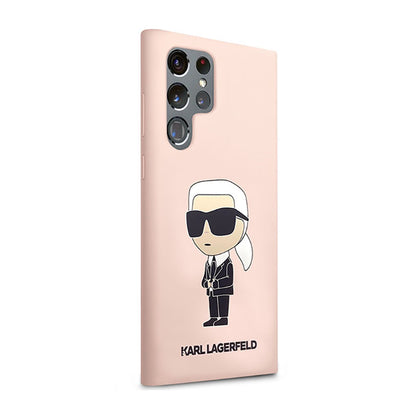 Karl Lagerfeld Silicone NFT Ikonik – dėklas Samsung Galaxy S23 Ultra (rožinis)