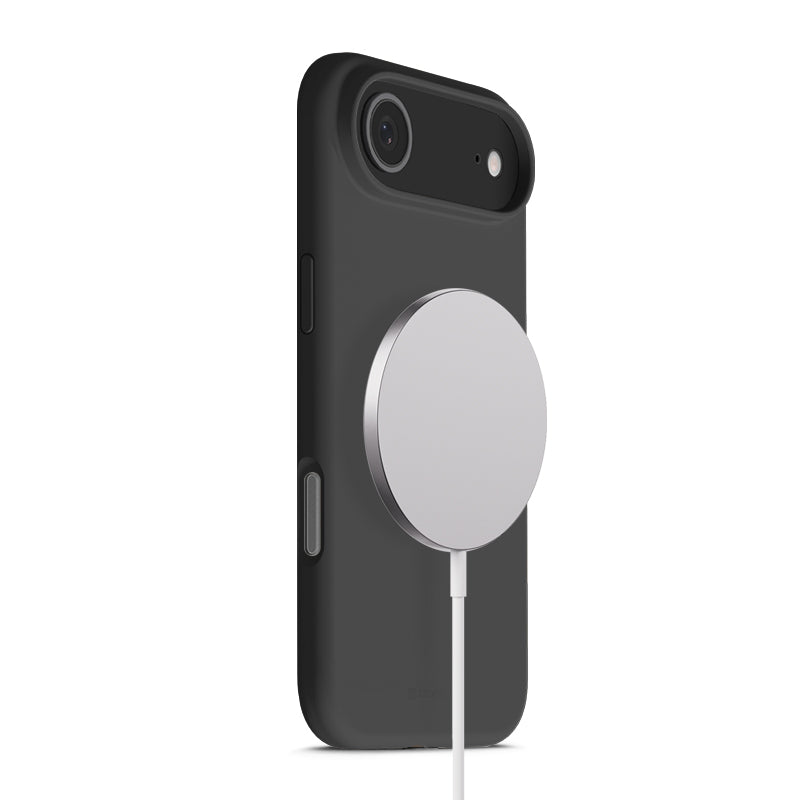 Crong Spalvotas magnetinis dėklas MagSafe iPhone Air (juodas)