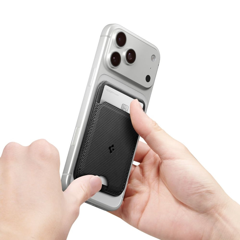 Spigen S314-3 Slim Fold Tripod MagSafe – magnetinė piniginė su stovo funkcija (juoda)