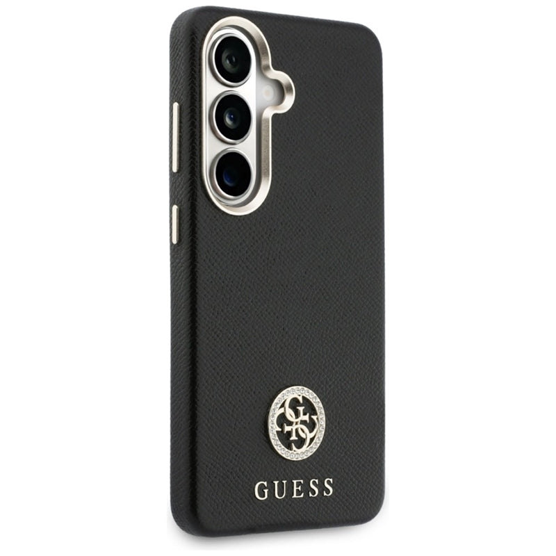 Guess deimantas apvalus logotipas MagSafe dėklas Samsung Galaxy S26 (juodas)