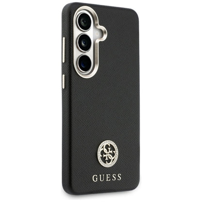 Guess deimantas apvalus logotipas MagSafe dėklas Samsung Galaxy S26 (juodas)