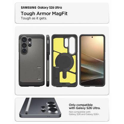 Spigen Tough Armor MagSafe dėklas Samsung Galaxy S26 Ultra (Gunmetal)