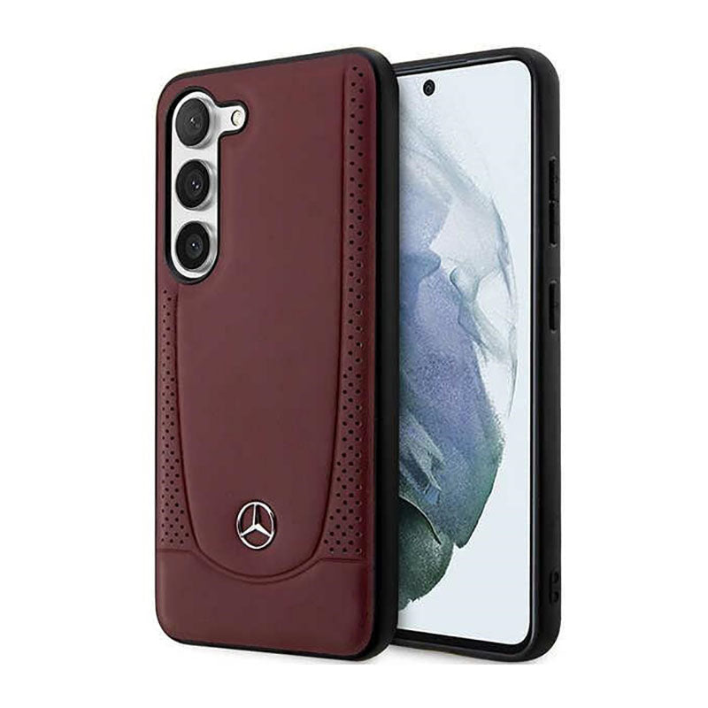 Mercedes Leather Urban Line – dėklas Samsung Galaxy S23+ (raudonas)