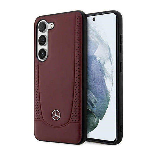 Mercedes Leather Urban Line – dėklas Samsung Galaxy S23+ (raudonas)