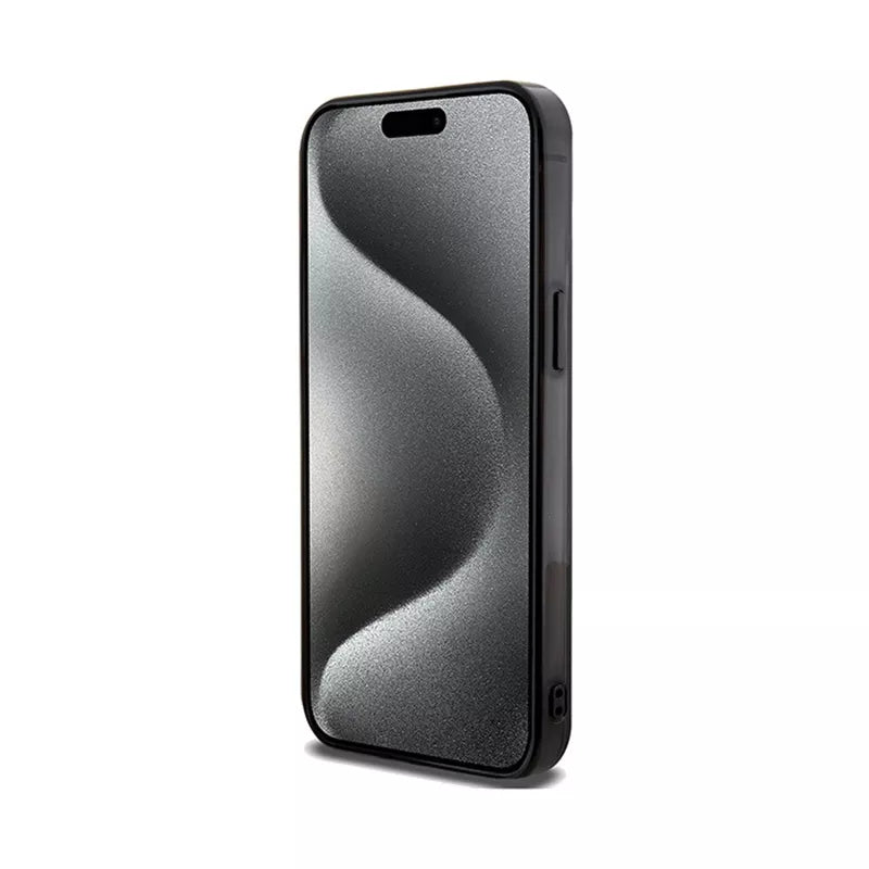 Mercedes Dvigubo Sluoksnio Kryžminių Linijų MagSafe Dėklas – iPhone 15 Pro Max (Juodas)