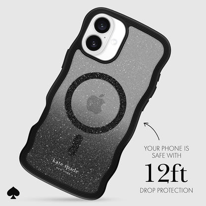 Kate Spade New York Wavy MagSafe – dėklas, skirtas „iPhone 16 Plus“ (Nakties kritimas)