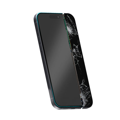 Crong Nano Glass - Smūgiams atsparus hibridinis stiklas iPhone 17e / 16e / 14 / 13 / 13 Pro