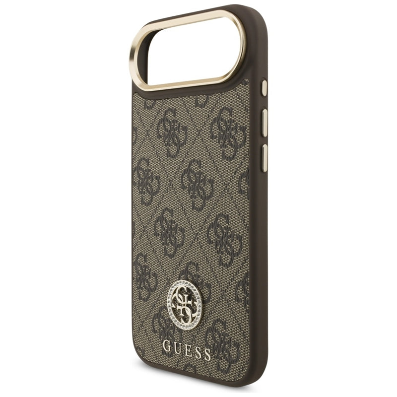 Guess 4G Cirkonio Logotipas MagSafe Dėklas iPhone Air (Rudos)